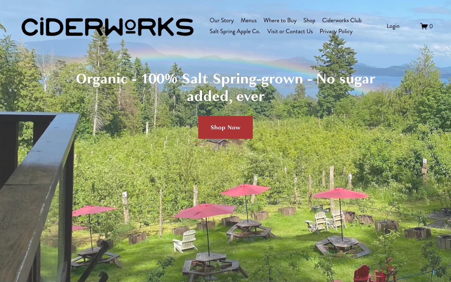 The current homepage